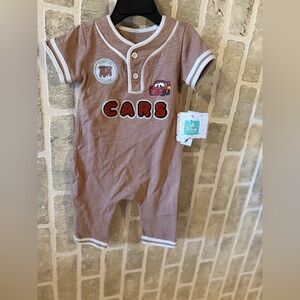 Disney Baby Brown Cars Romper